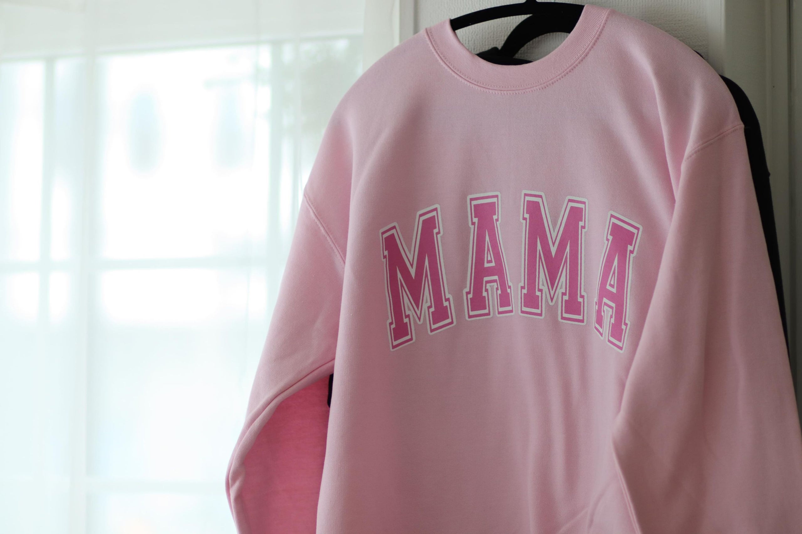 Mama sweatshirt cheap pink